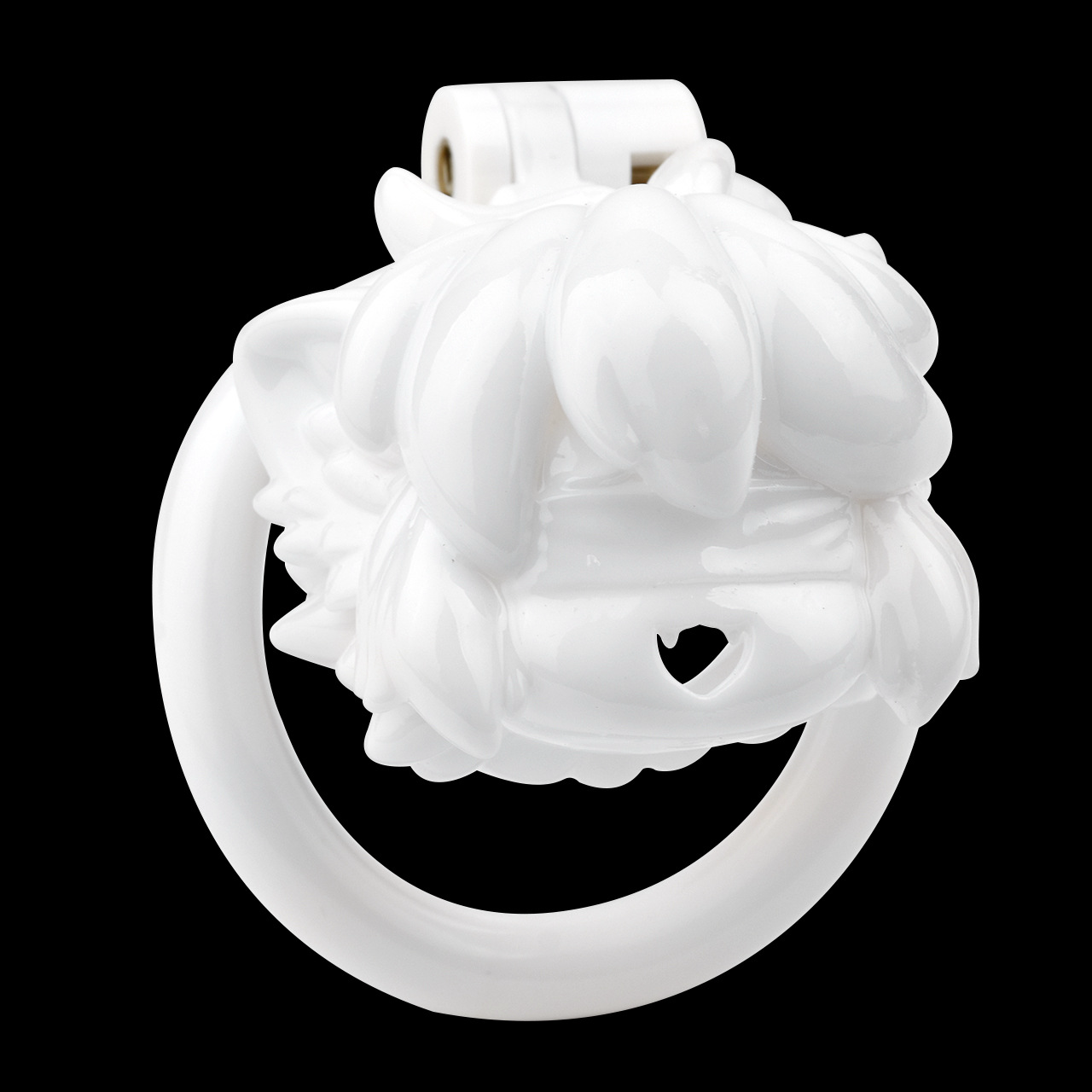 3D Printed Animated Ninja Chastity Cage Kawaii Cock Cage with 4 Rings and Strap