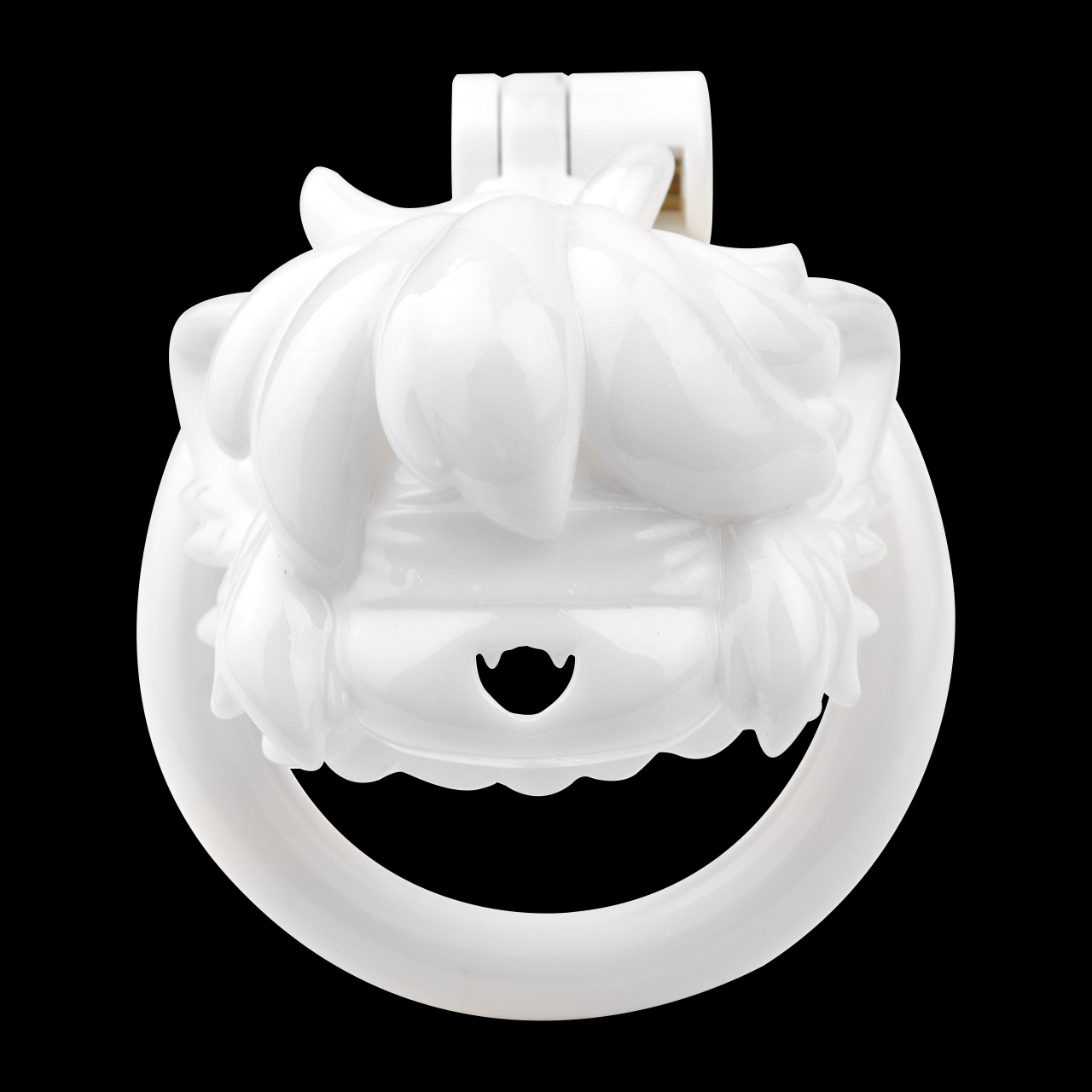 3D Printed Animated Ninja Chastity Cage Kawaii Cock Cage with 4 Rings and Strap