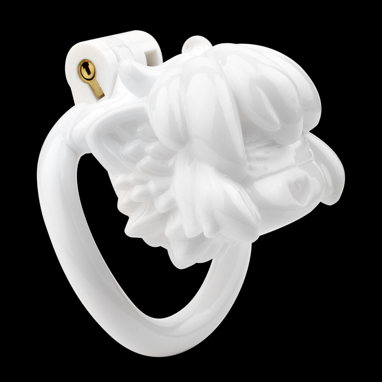 3D Printed Animated Ninja Chastity Cage Kawaii Cock Cage with 4 Rings and Strap