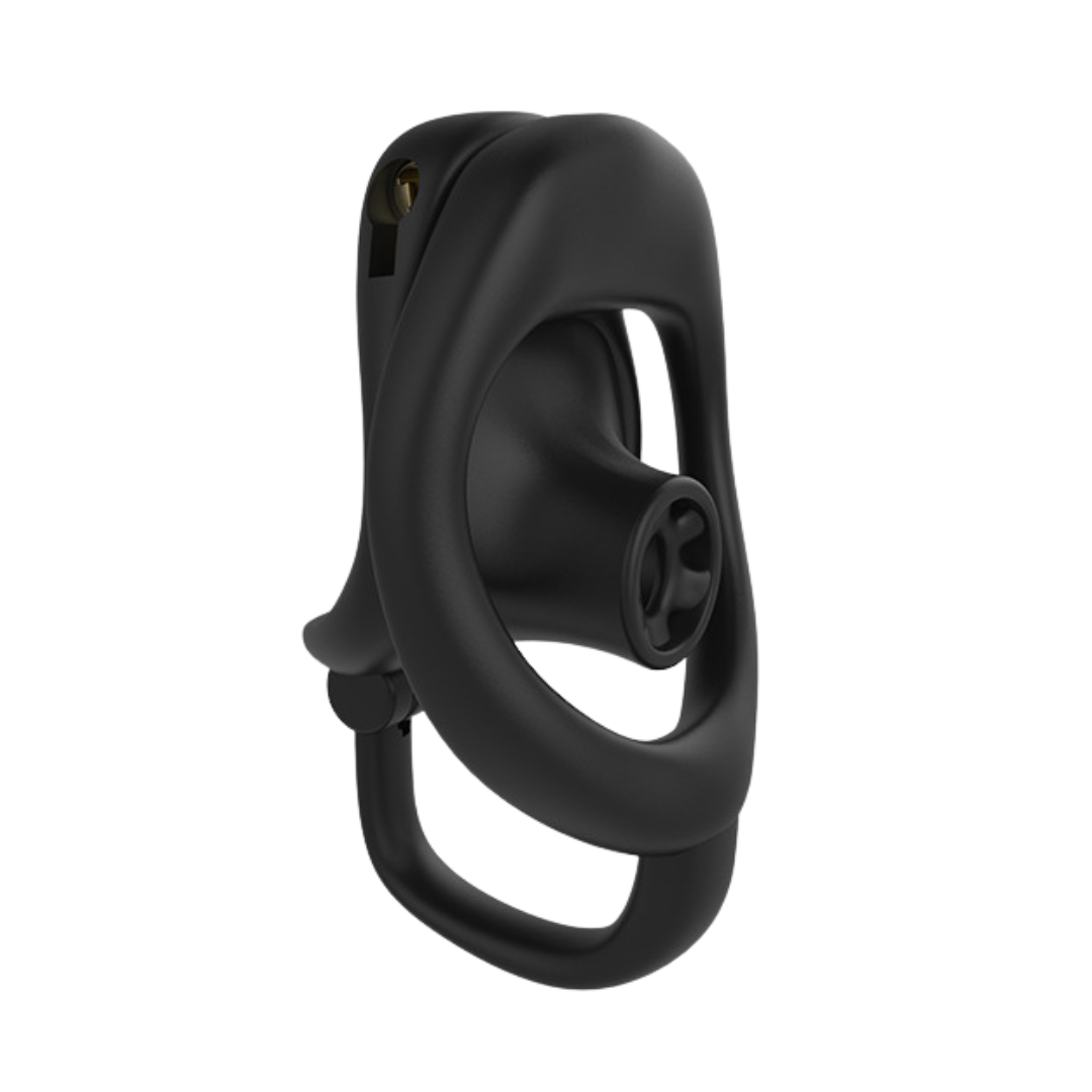 Ultra-Light Inverted Chastity Cage with Ball-Support Ring - Black/Pink 3D Printed Negative Cock Cage