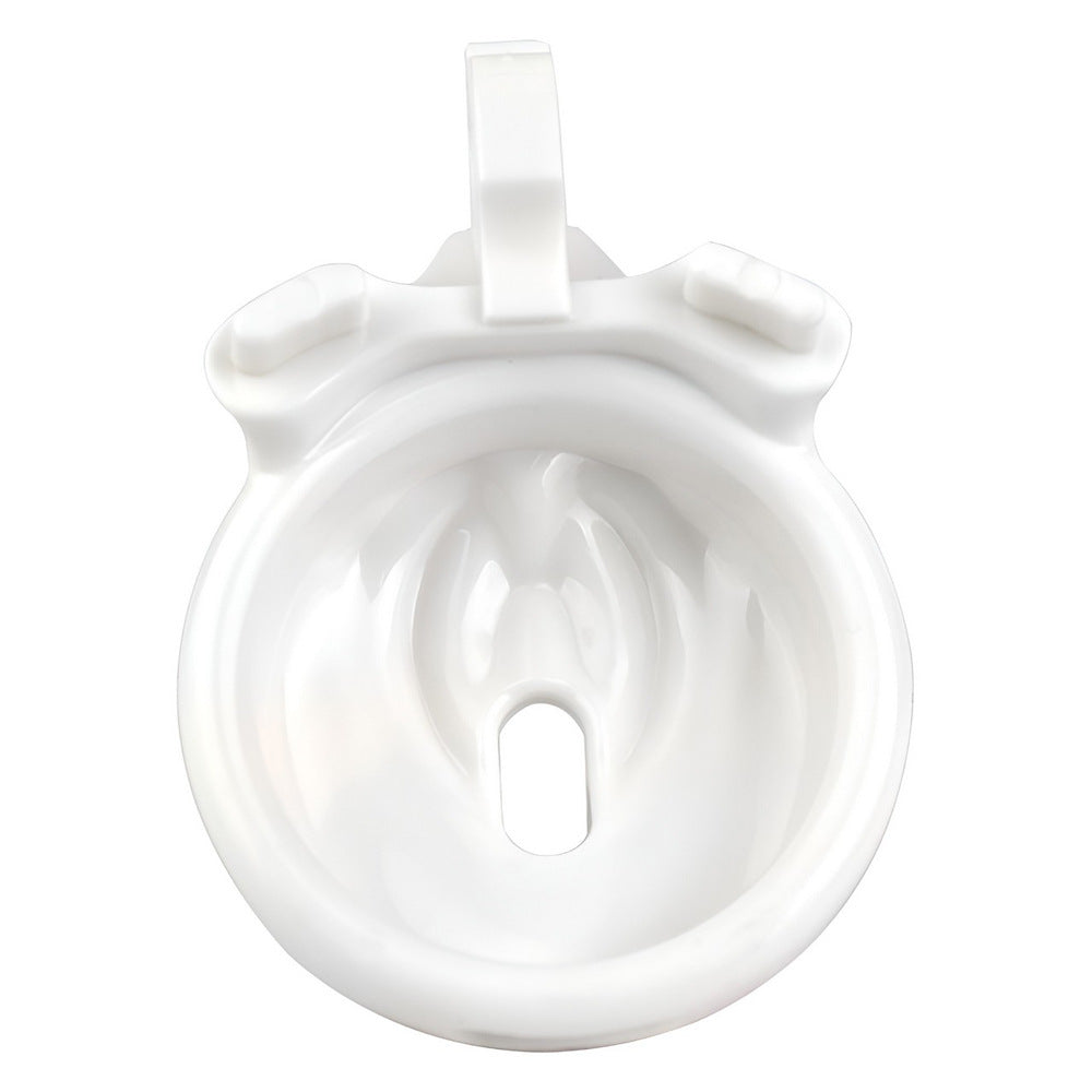 Resin Clit Chastity Cage with 4 Rings 3D Printed Sissy Chastity Cage - White/Black/Pink/Nude