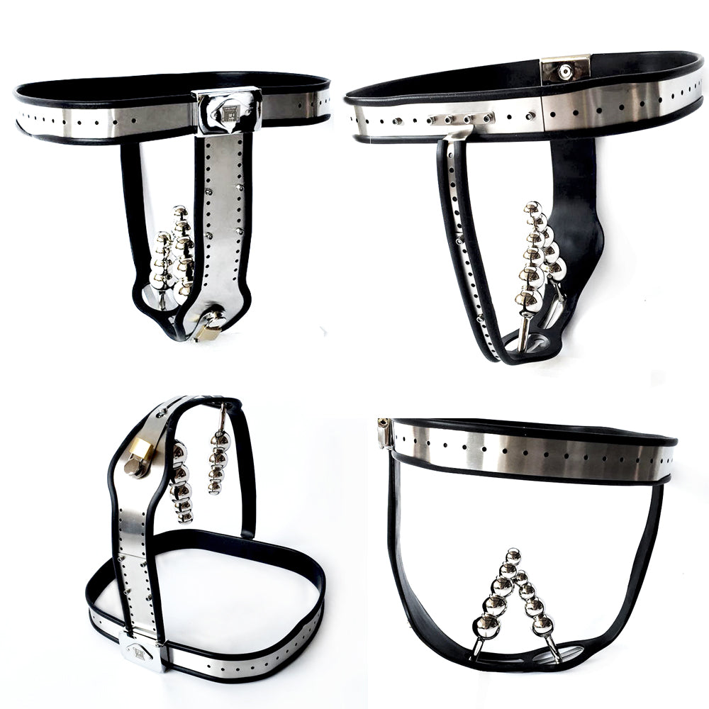 Female Chastity Belt with Invisible Lock T-Back Chastity Panties - KeepMeLocked