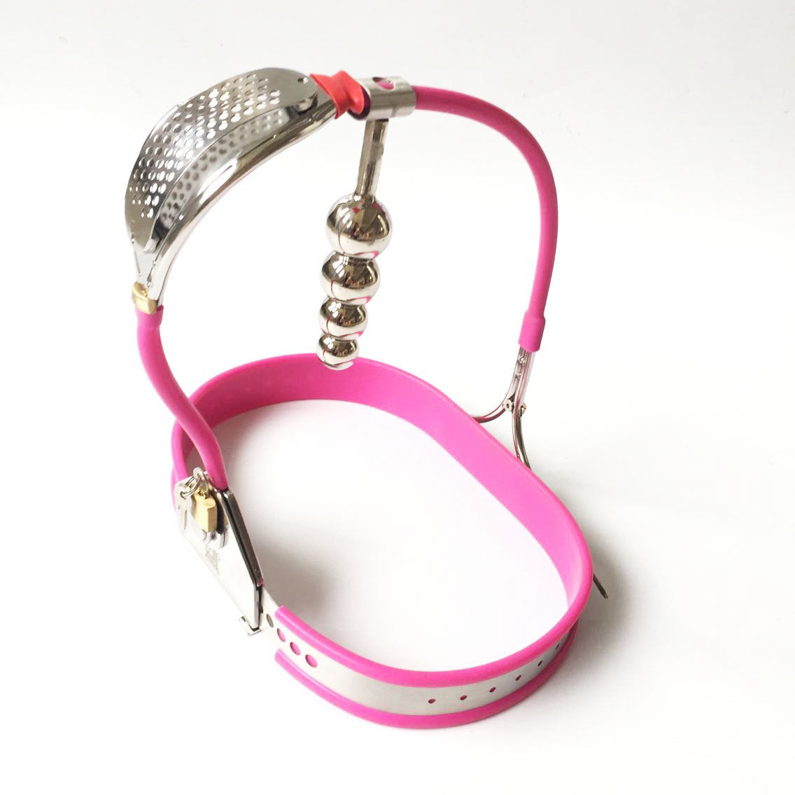 Silicone Liner Female Chastity Belt with No Hole - Pink - KeepMeLocked