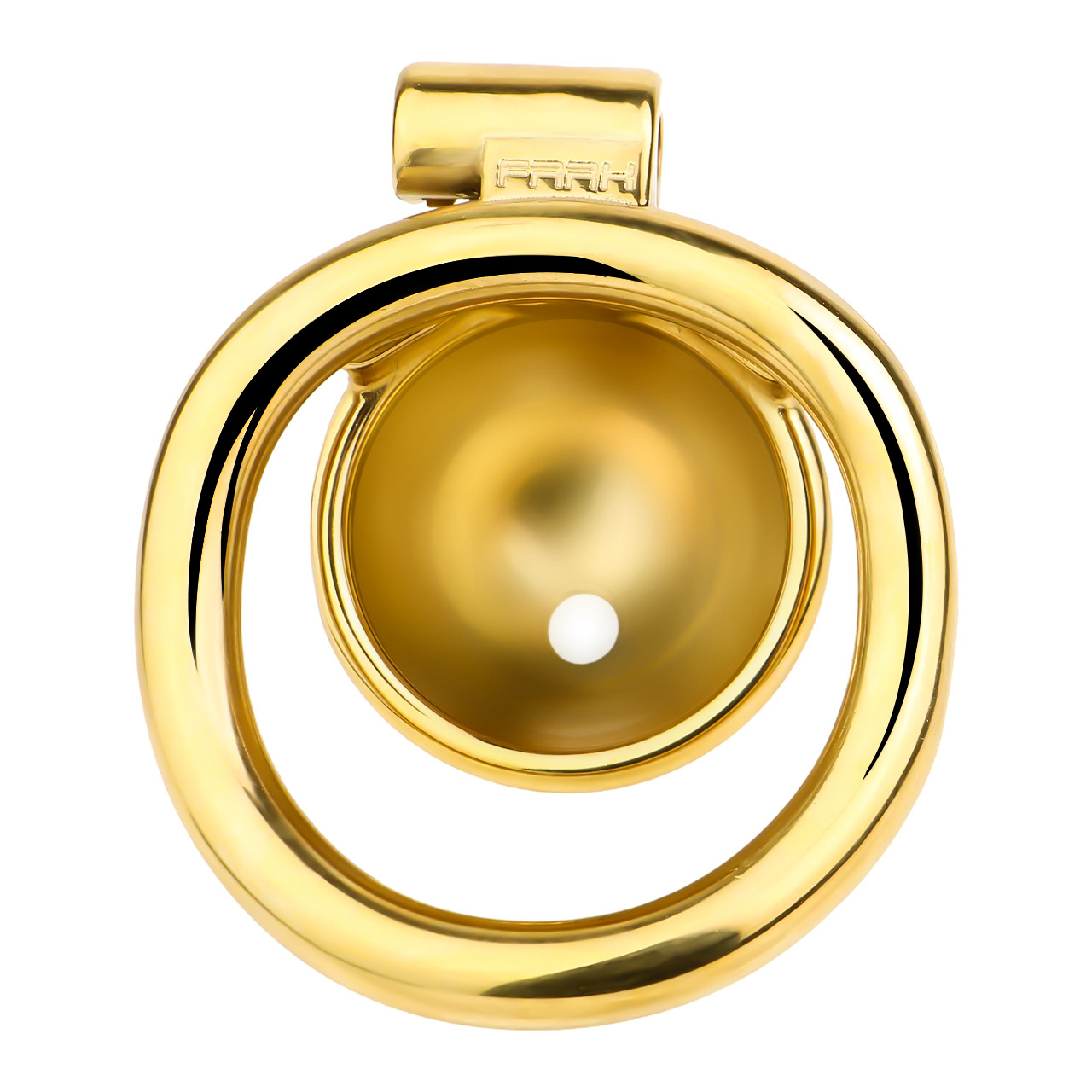 Cute Lucky Cat Small Chastity Cage Silver/Gold Metal Cock Lock