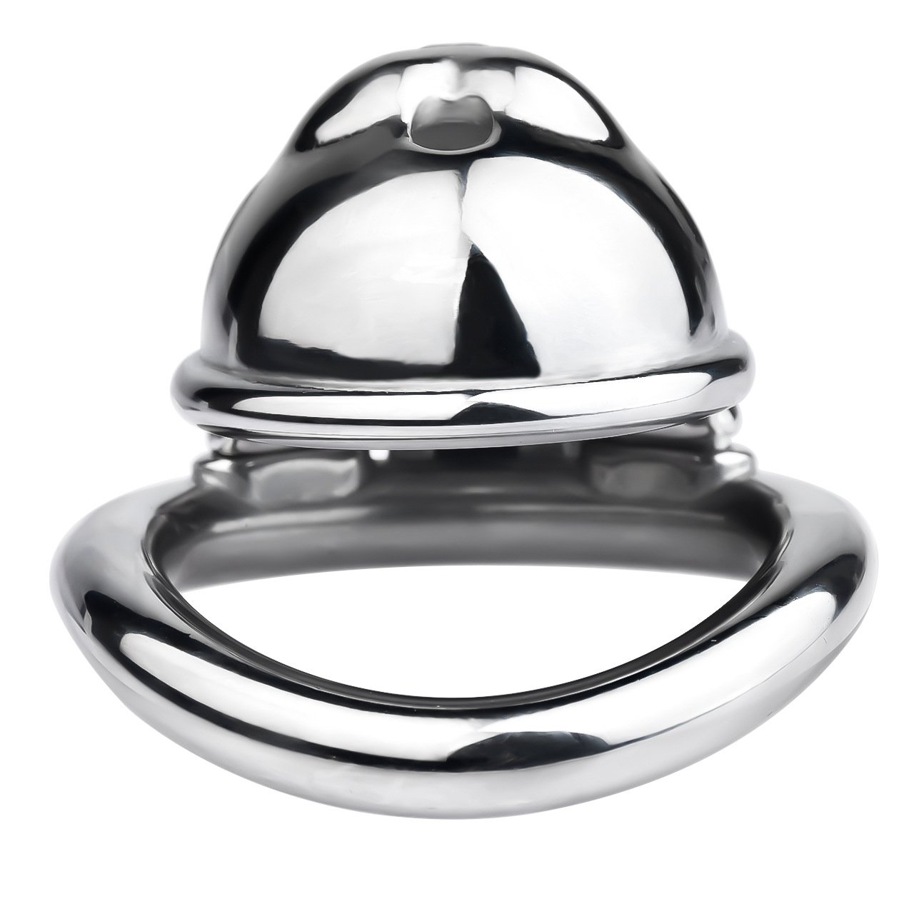Cute Lucky Cat Small Chastity Cage Silver/Gold Metal Cock Lock