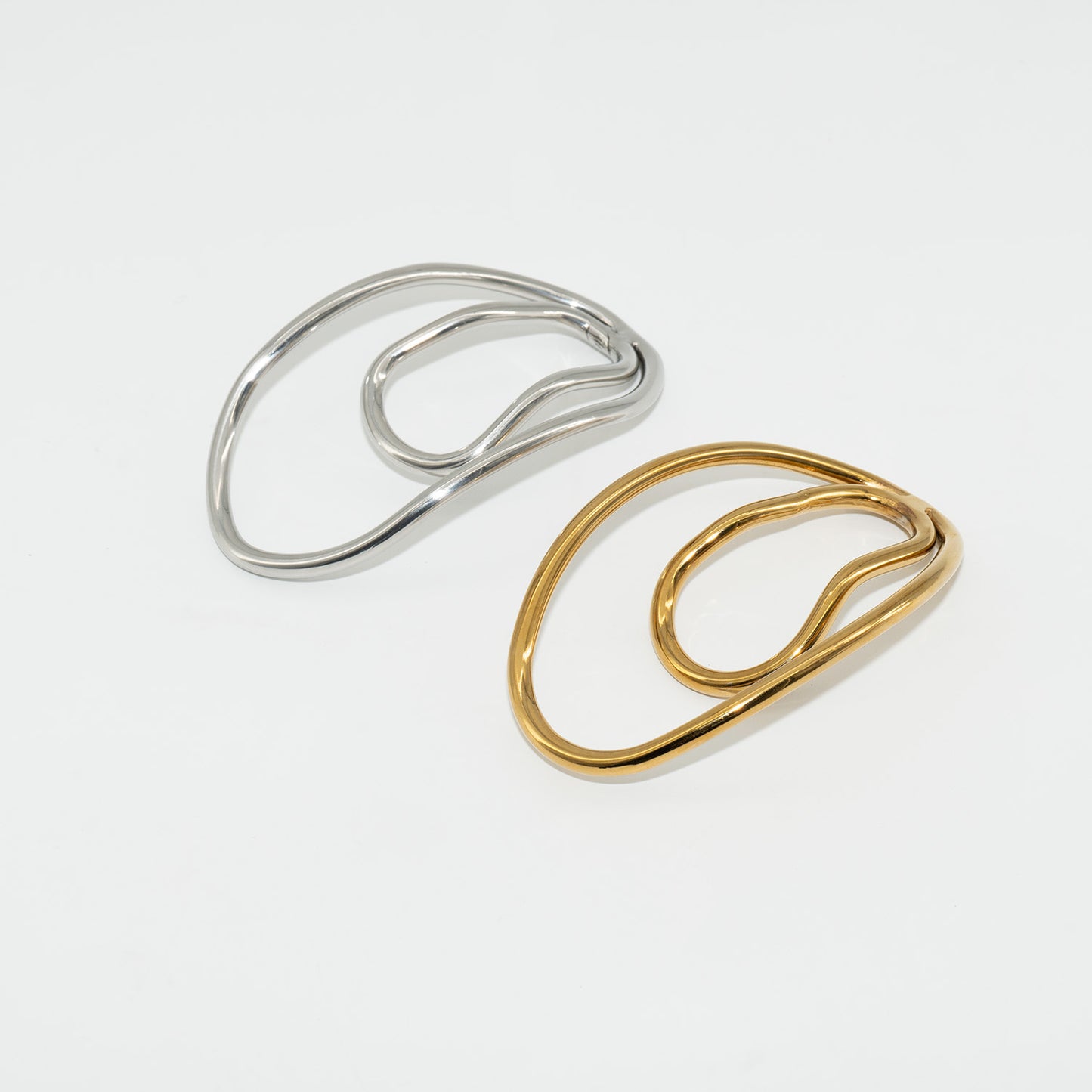 Metal Fufu Clip Penis Ring For Sissy - Silver - KeepMeLocked