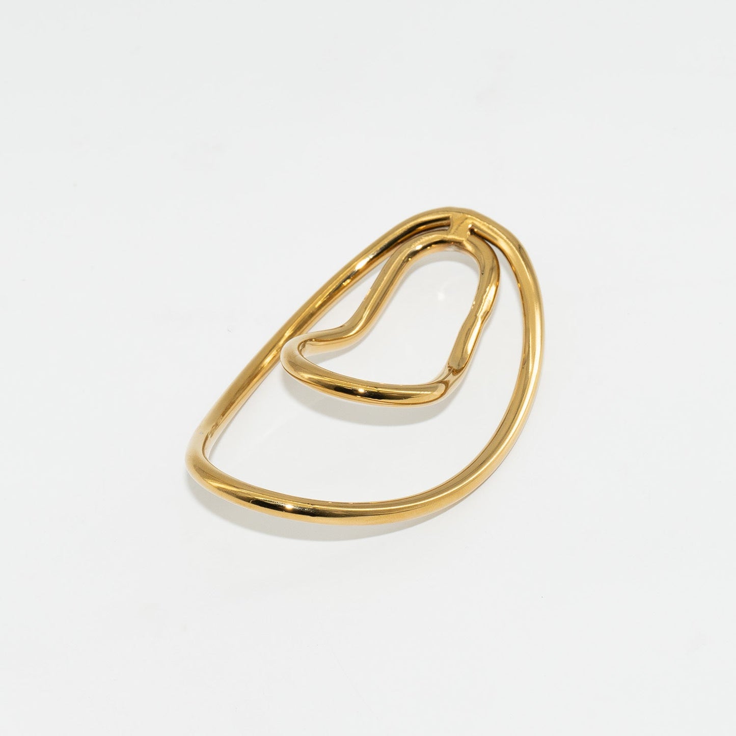 Metal Fufu Clip Penis Ring For Sissy - Golden - KeepMeLocked