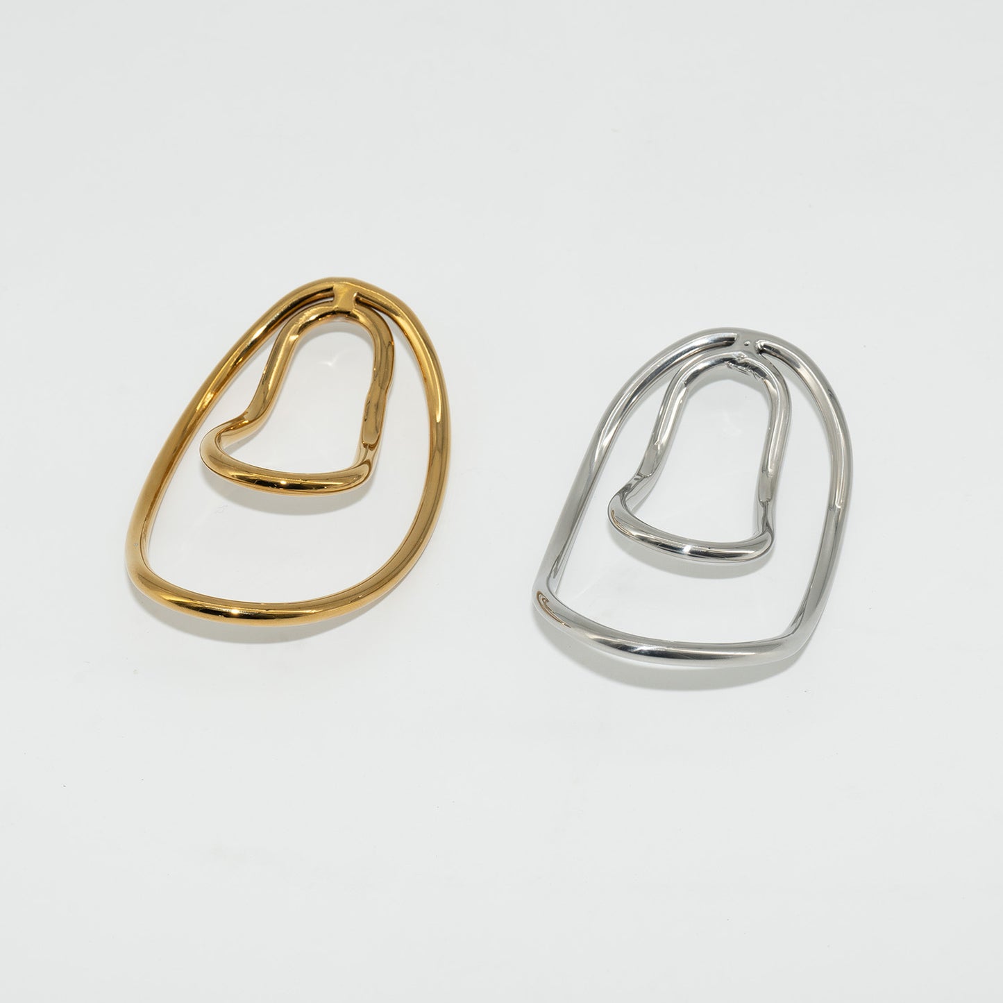 Metal Fufu Clip Penis Ring For Sissy - Silver - KeepMeLocked