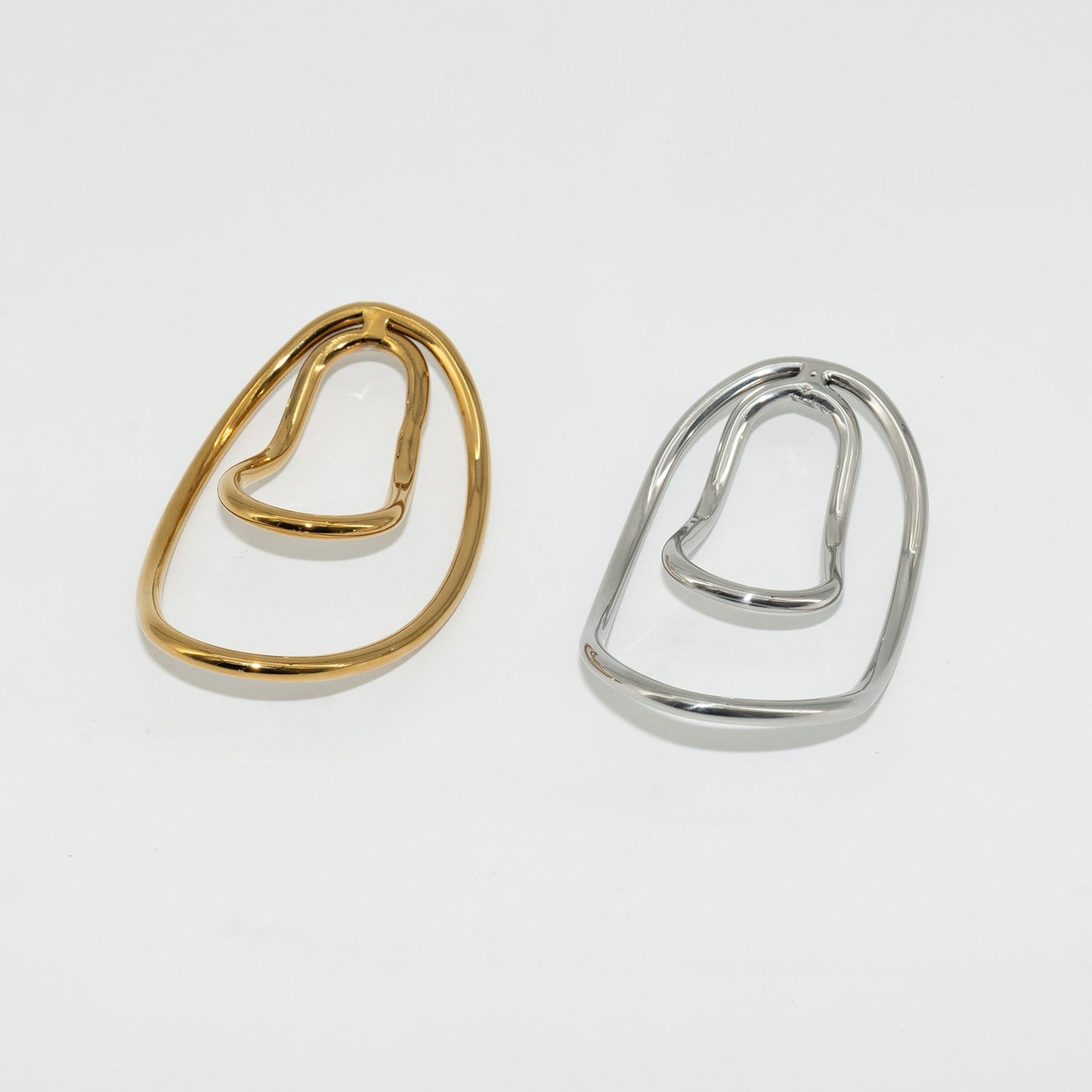 Metal Fufu Clip Penis Ring For Sissy - Golden - KeepMeLocked