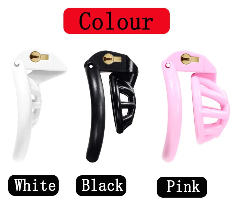 Negative/Micro/Small Chastity Cage Set with 4 Rings - KeepMeLocked