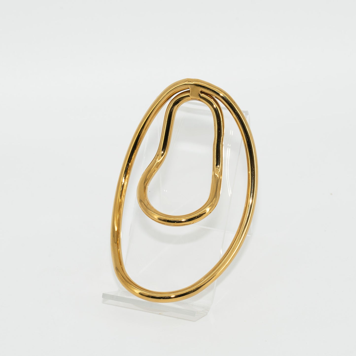 Metal Fufu Clip Penis Ring For Sissy - Silver - KeepMeLocked