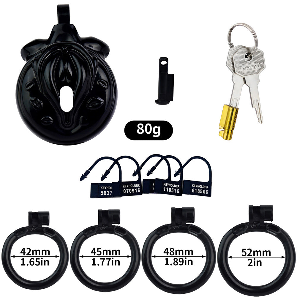 black vagina chastity cage clit cock cage for sissy