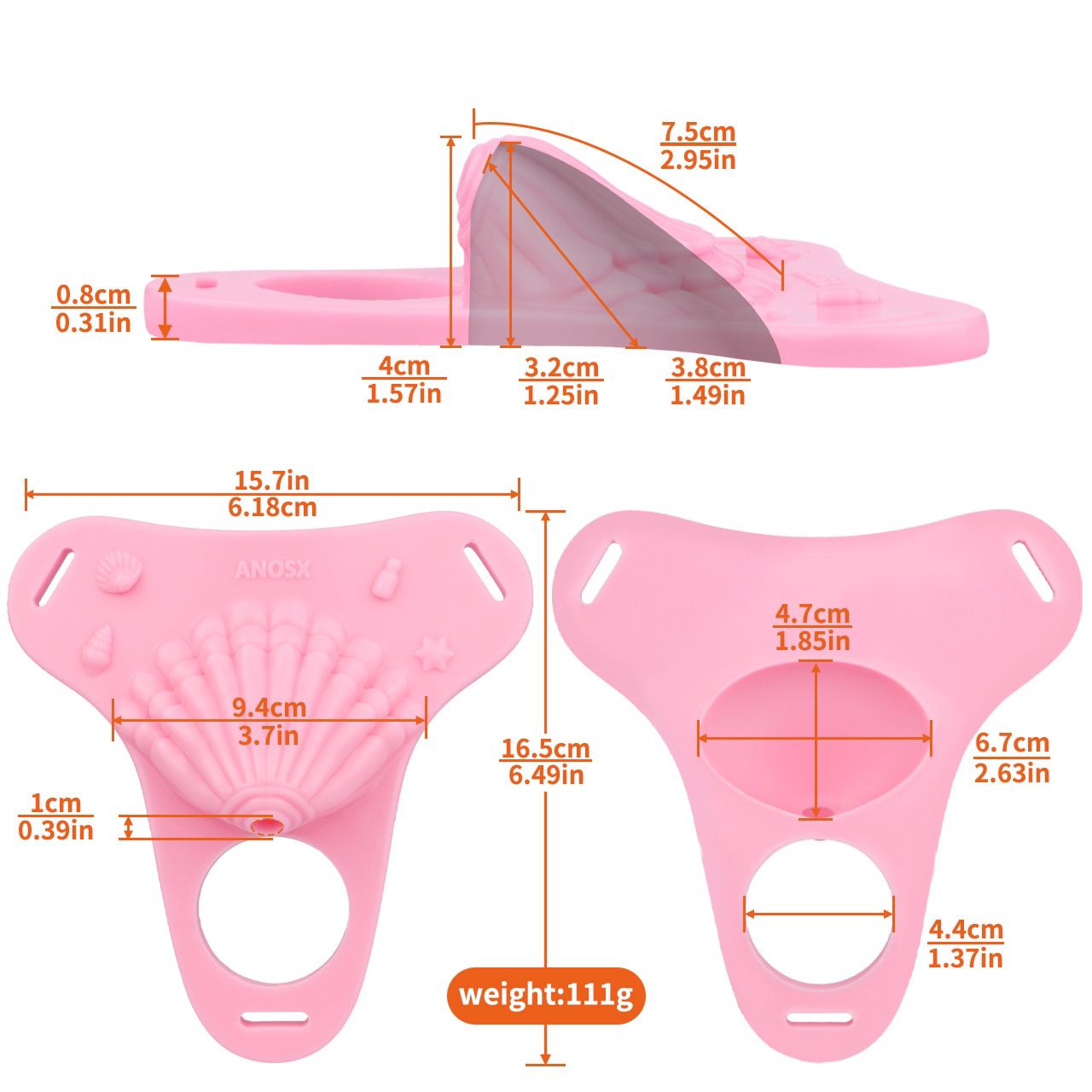 Pink Silicone Seashell Sissy Chastity Cage – Cute Cock Cover Belt