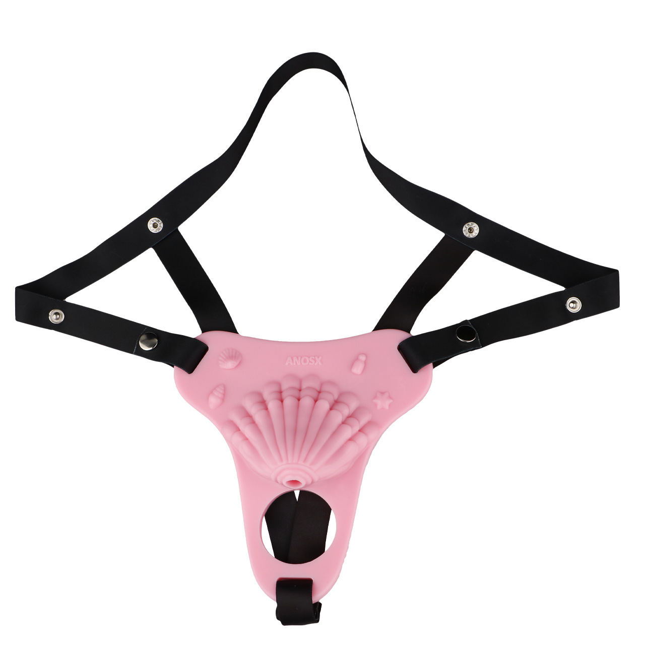 Pink Silicone Seashell Sissy Chastity Cage – Cute Cock Cover Belt