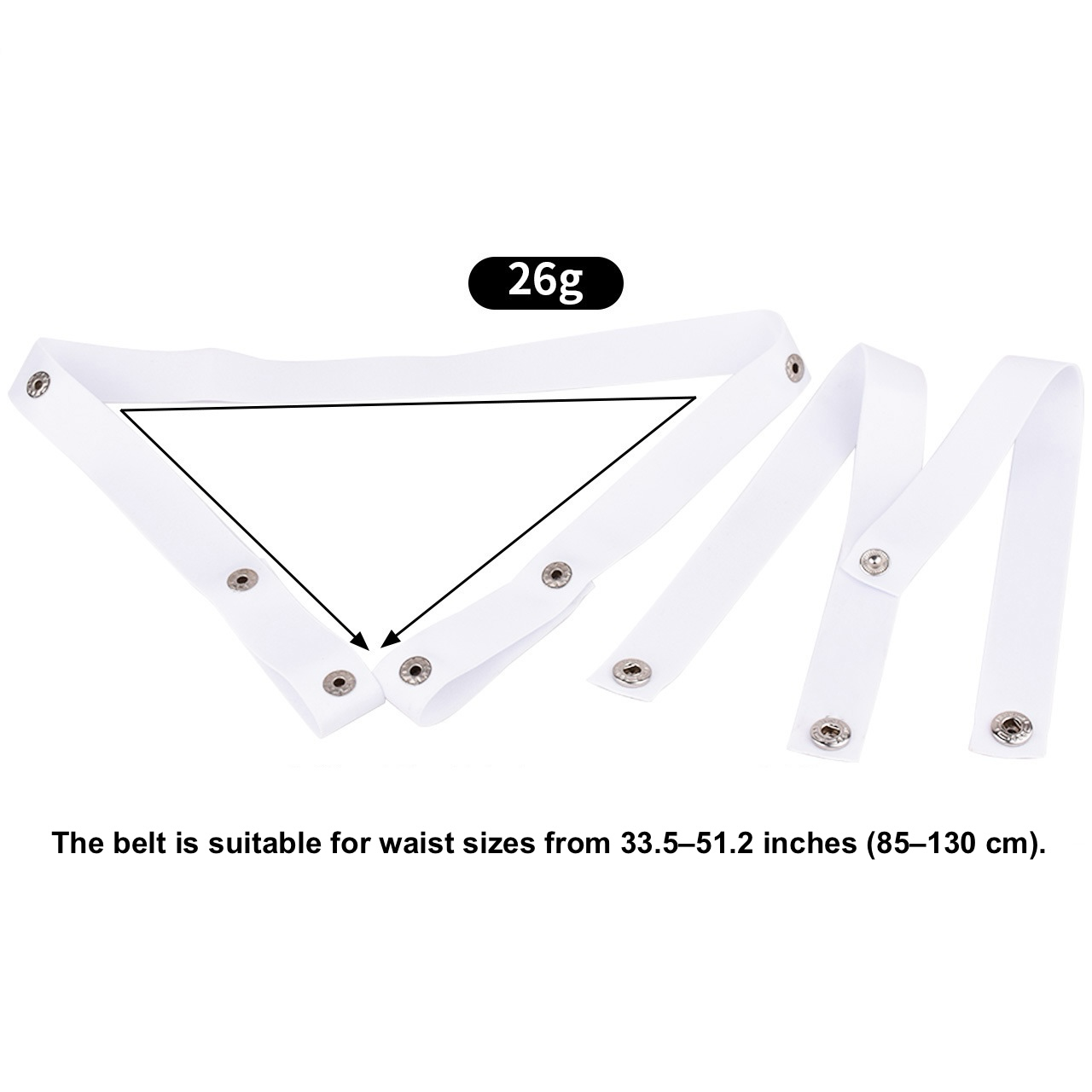 Sangle en nylon 3 points Comfort Fit pour cage de chasteté