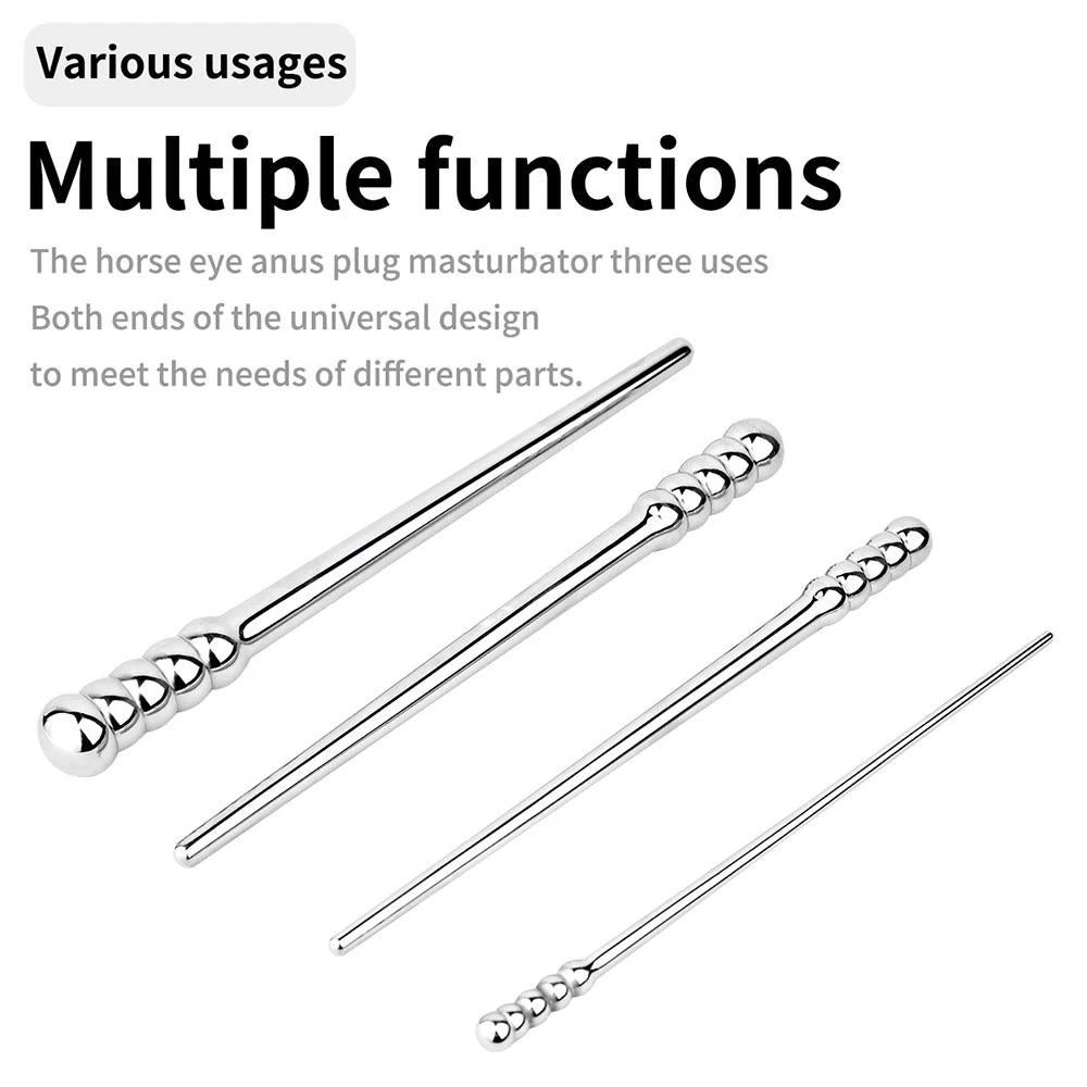 horse eye dilator urethral sounding rod anal plug bdsm sex toy