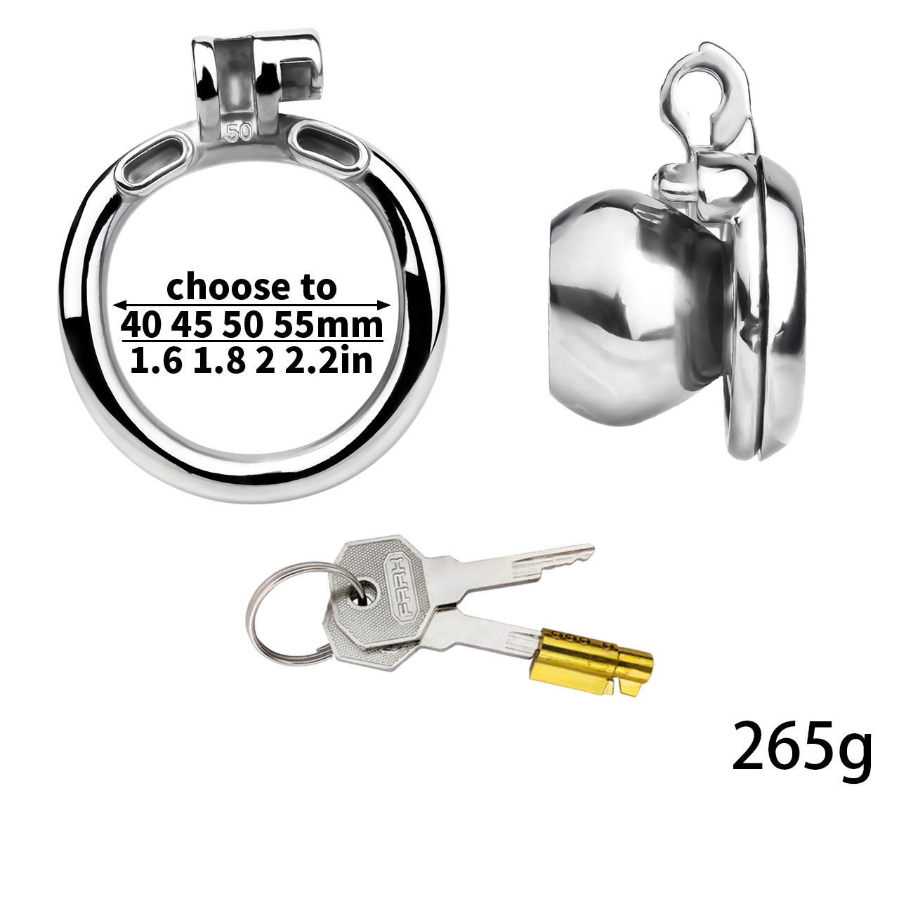 Micro Inverted Chastity Cage with Removable Silicone Catheter