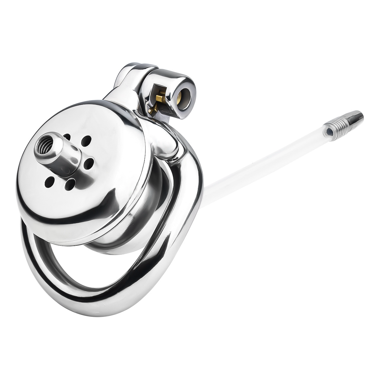 Micro Inverted Chastity Cage with Removable Silicone Catheter