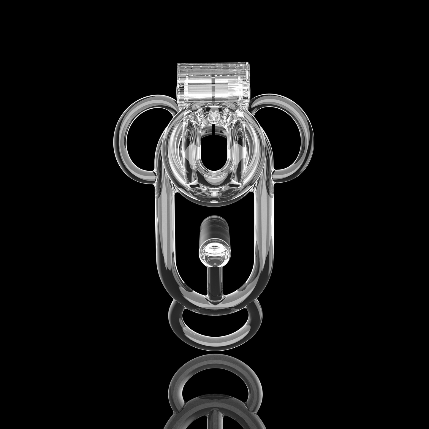 Sissy Inverted Chastity Clip Plastic Chastity Cage for Ladyboys Crossdressers Fufu Clip
