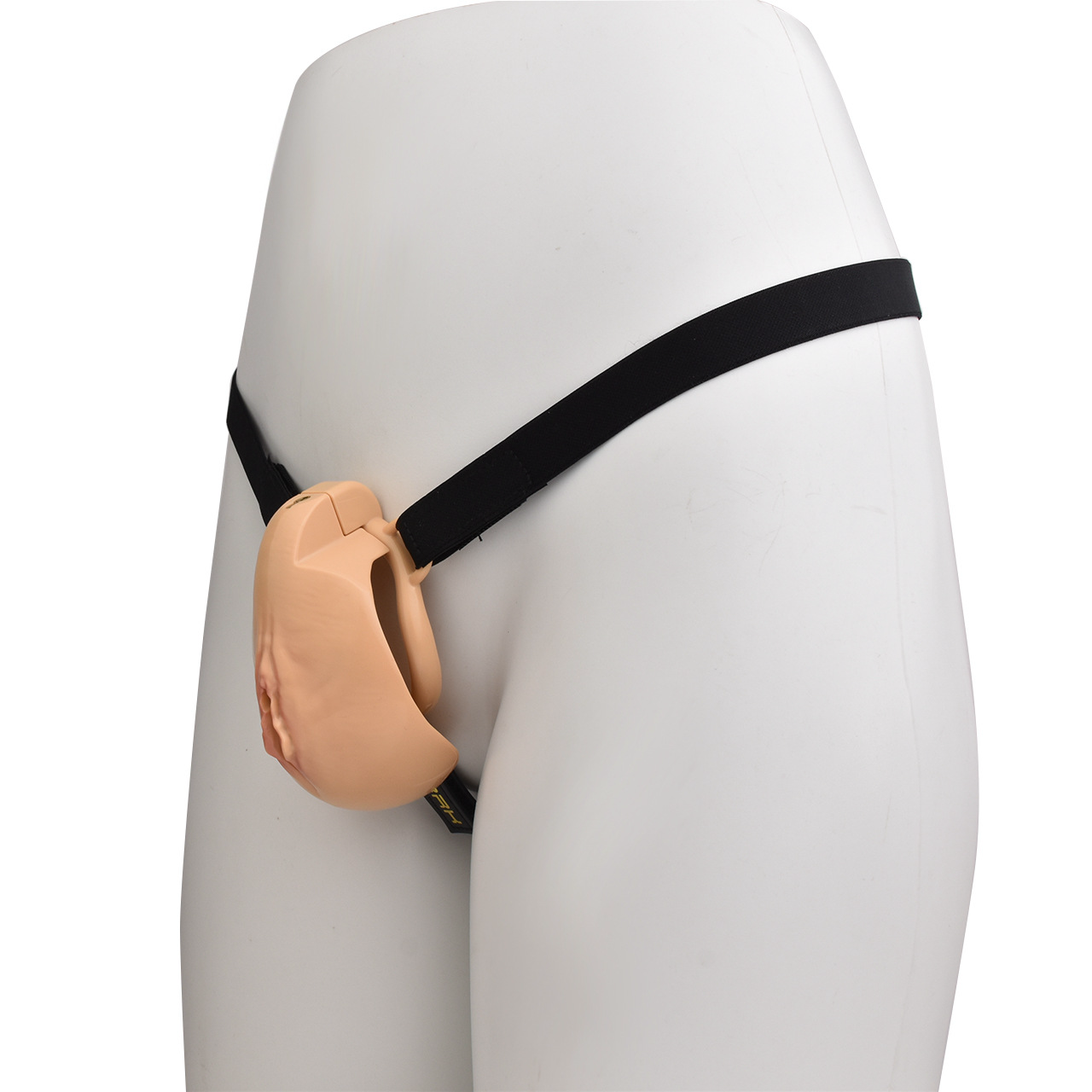 Vagina Shaped Sissy Chastity Cage with Anal Plug
