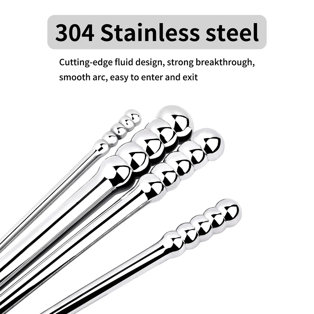 urethral sounding dilator anal plug bdsm sex toy for men and women 304 stainless steel