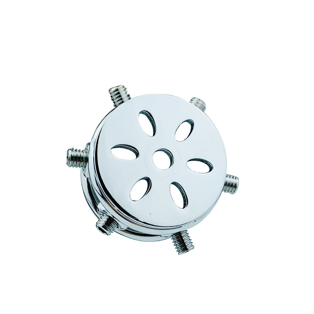 Spiked Flat Chastity Cage with Arc/ Round Ring and Screws - 304 Stainless Steel Cock cage For Men - KeepMeLocked
