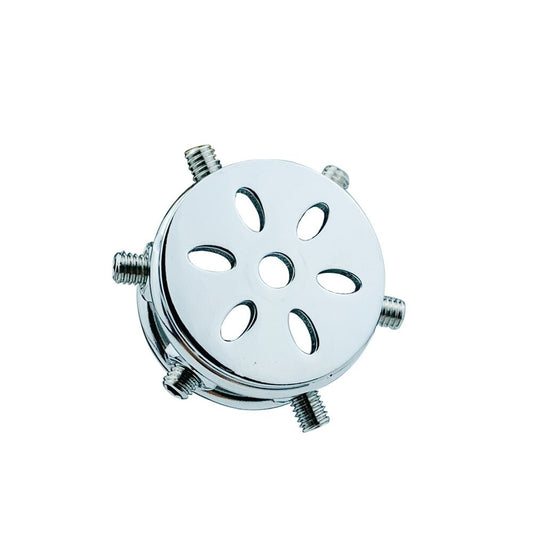 Spiked Flat Chastity Cage with Arc/ Round Ring and Screws - 304 Stainless Steel Cock cage For Men - KeepMeLocked