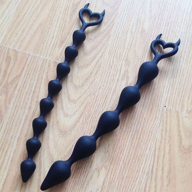 Long Anal Beads Butt Plug | Silicone Anal Stimulator Balls Prostate Massager Butt plug for Adults - KeepMeLocked