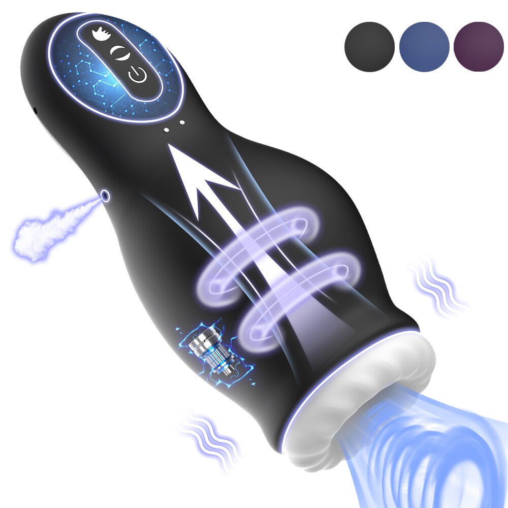 Automatic Male Masturbator Cup | Glans Massager Blowjob Device Penis Delay Lasting Trainer Sucking Vibrator - KeepMeLocked