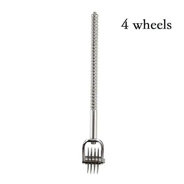 Electric Shock Stimulation Device Set | Metal Anal Butt Plug Pinwheel Roller - KeepMeLocked