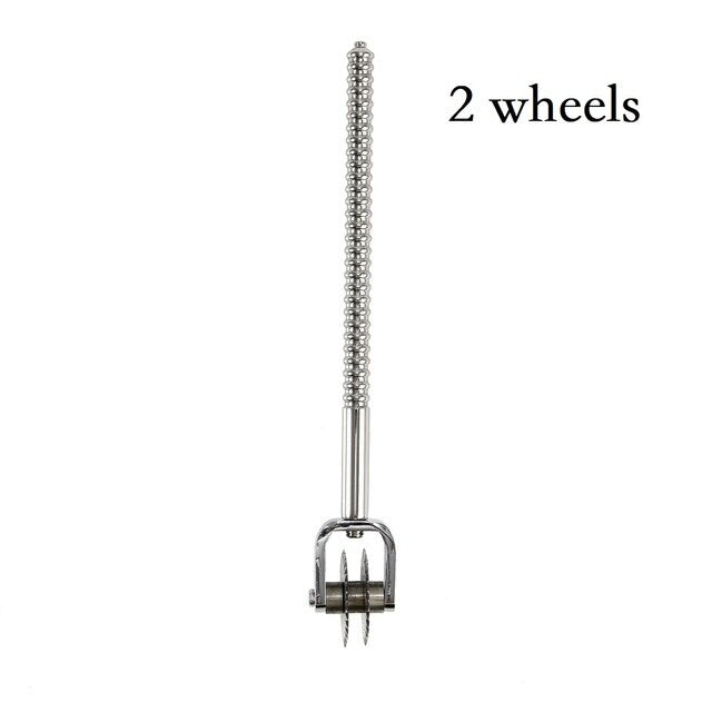 Electric Shock Stimulation Device Set | Metal Anal Butt Plug Pinwheel Roller - KeepMeLocked