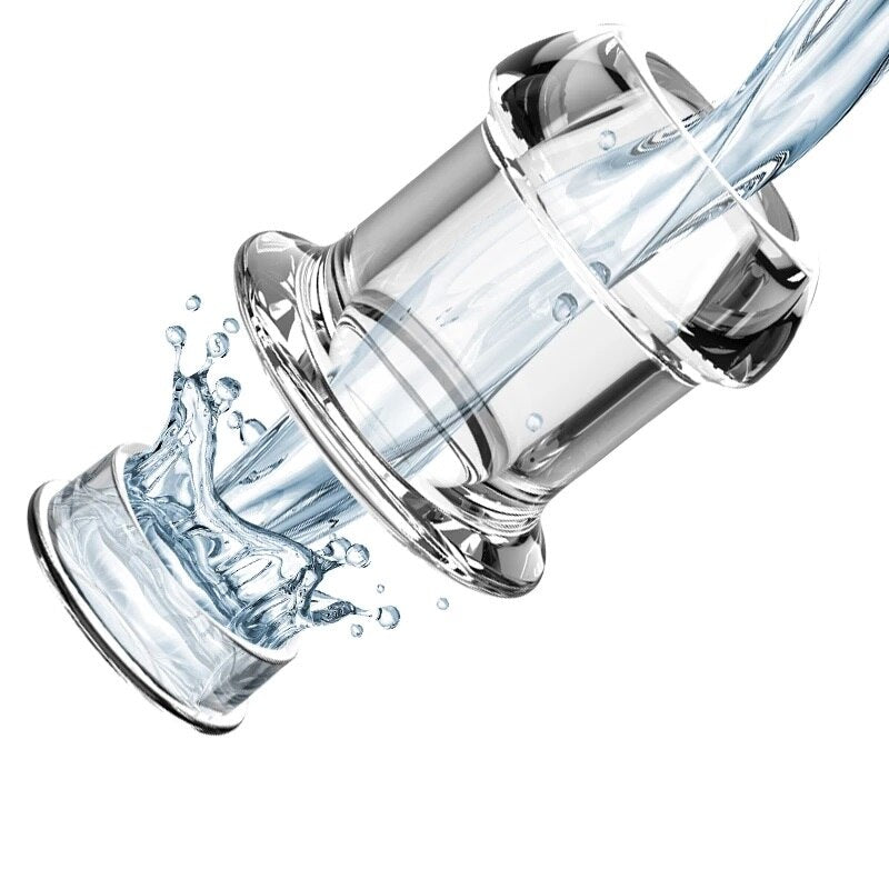 Hollow Speculum Peeking Anal Beads Butt Plug with Stopper | Transparent, Expandable, and Versatile for Adults - KeepMeLocked