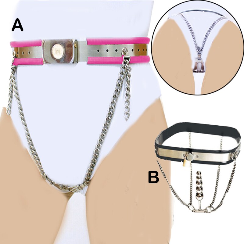 Invisible Chastity Belt for Women with Adjustable Waist and Lockable Stainless Steel Chain - KeepMeLocked
