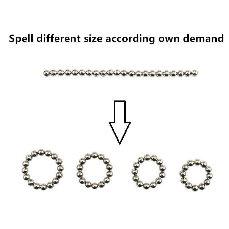 Large Metal strong Magnetic cock ring | ball lock stretcher scrotum Bondage sex toy - KeepMeLocked