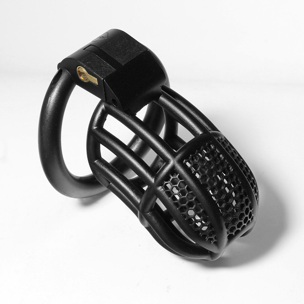 Pink Chastity Cage Detained Restrictive Locking With 4 Base Ring - KeepMeLocked