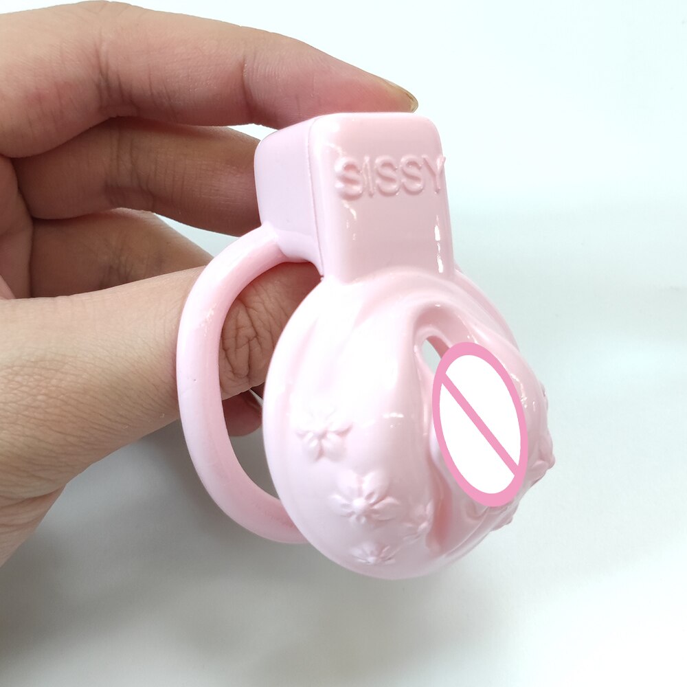 Sissy Chastity Cage - Small Pussy Vaginal Cock Cage - Pink - KeepMeLocked