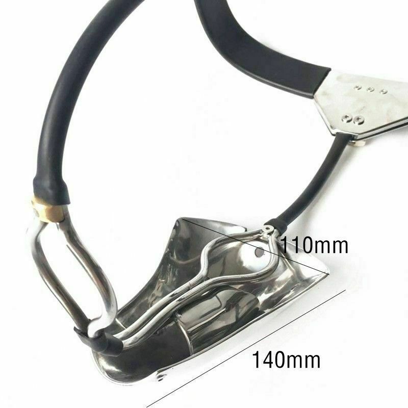 Metal Chastity Belt For Men - Male Panties Shield Device with Lock and Anal Plug - KeepMeLocked