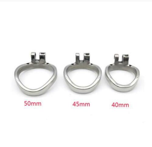 Metal Chastity Cage For Men - Stainless Steel Lockable Cock Cage with Anti-drop Loop Penis Ring - KeepMeLocked