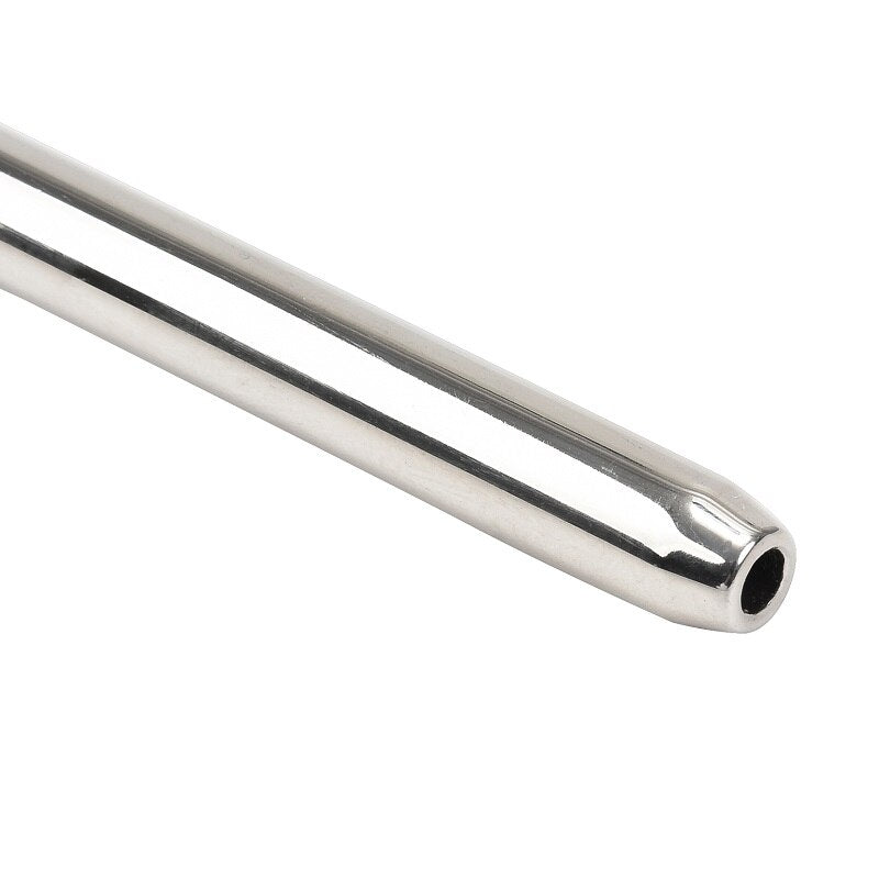 Male Stainless Steel Penis Urethral Sound Plug | Hollow Skull Head Metal Penis Stick Catheter Dilator - KeepMeLocked