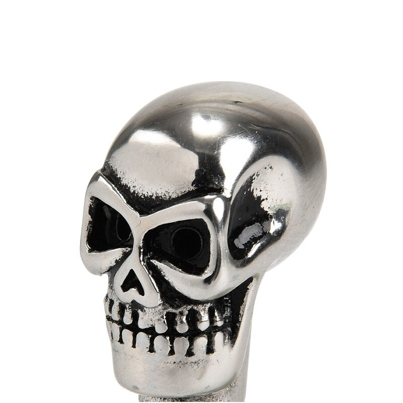 Male Stainless Steel Penis Urethral Sound Plug | Hollow Skull Head Metal Penis Stick Catheter Dilator - KeepMeLocked