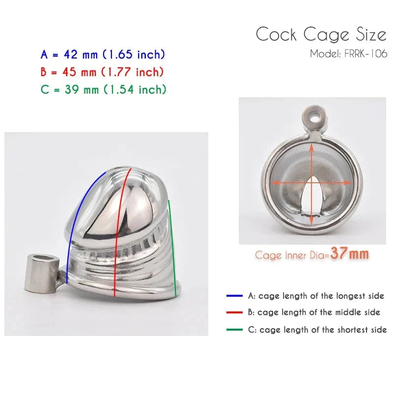 Penis Shape Small Metal Cock Cage