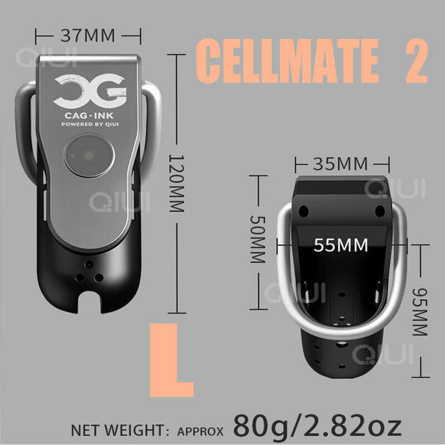 Cellmate2 Electric Shock Male Chastity Device | APP Remote Control Penis Cage | Cock Ring Lock Sex Toy For Men and Gay - KeepMeLocked