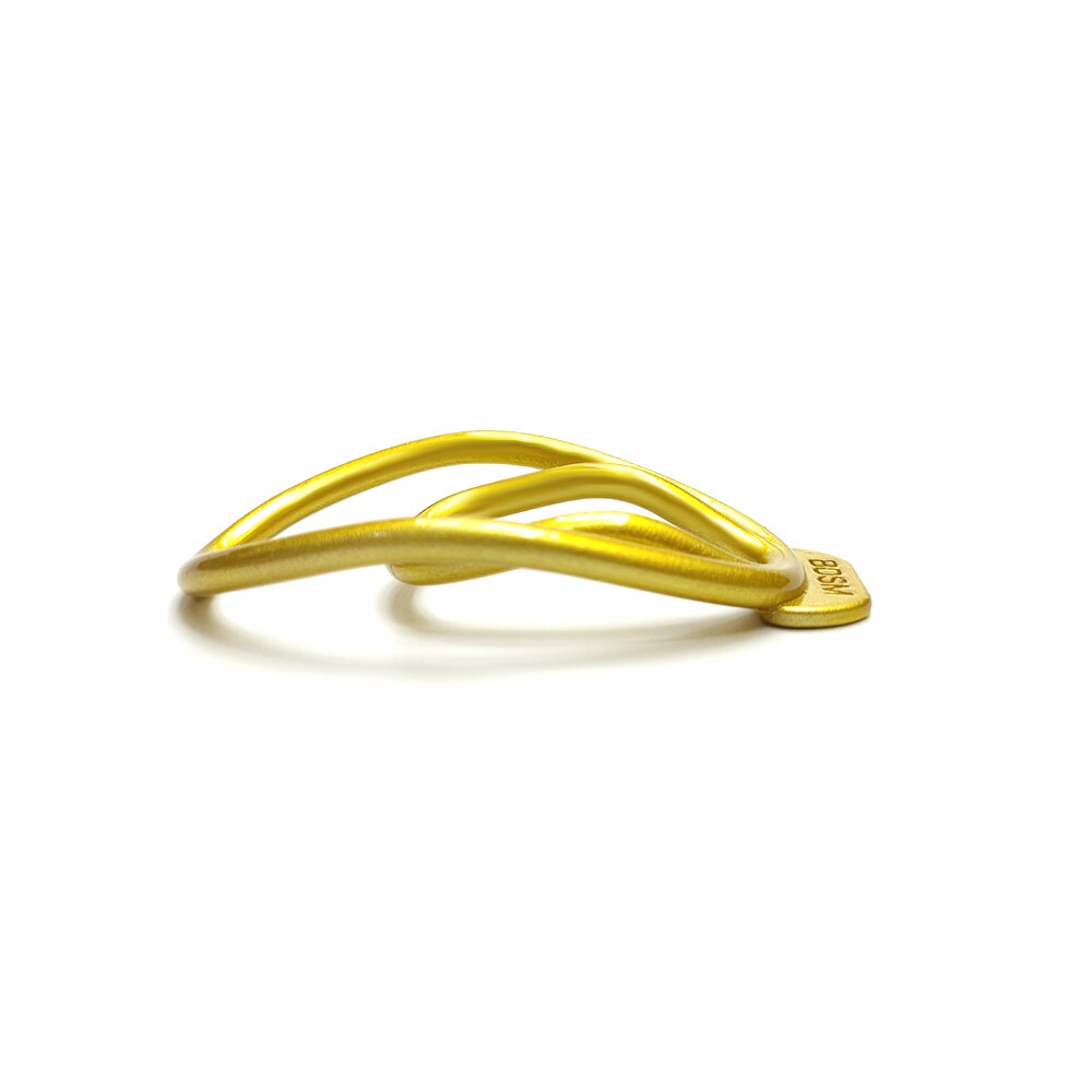 Golden Plastic Fufu Clip For Sissy BDSM Chastity Training - KeepMeLocked