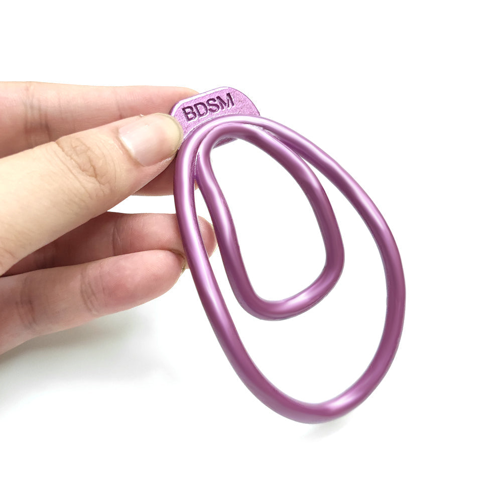 Purple Fufu Clip For Sissy BDSM Chastity Training - KeepMeLocked