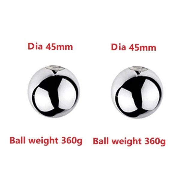 Stainless Steel Ball Stretcher Scrotum | Testicle Heavy Ball Weight Man Penis Cock Ring Enlargement Pull Exercise Male Toy - KeepMeLocked