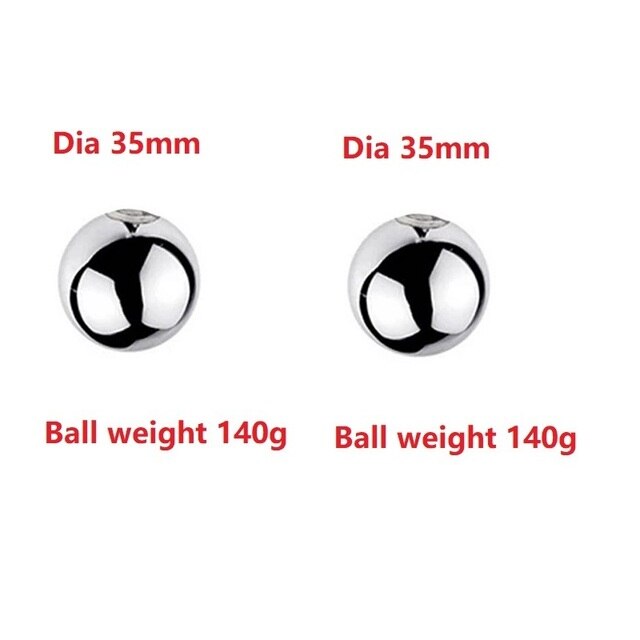 Stainless Steel Ball Stretcher Scrotum | Testicle Heavy Ball Weight Man Penis Cock Ring Enlargement Pull Exercise Male Toy - KeepMeLocked