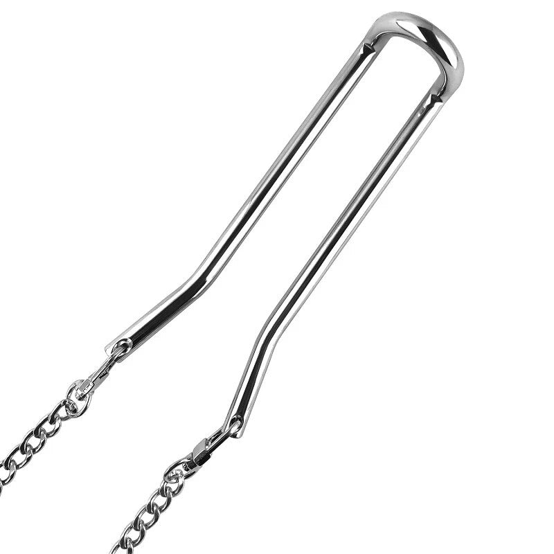 Stainless Steel Ball Stretcher Scrotum | Testicle Heavy Ball Weight Man Penis Cock Ring Enlargement Pull Exercise Male Toy - KeepMeLocked