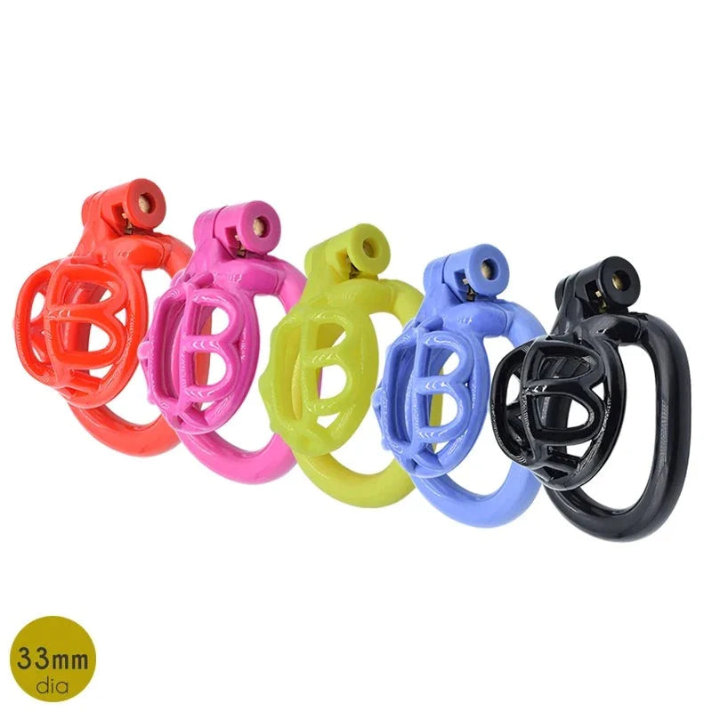 new arrived micro chastity cages plastic penis lock