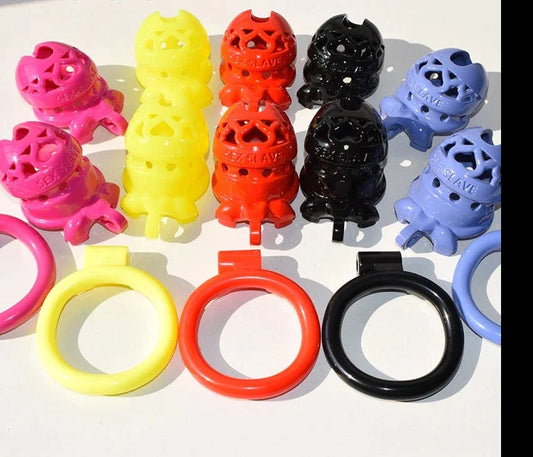 small plastic cock lock chastity device for men BDSM gear