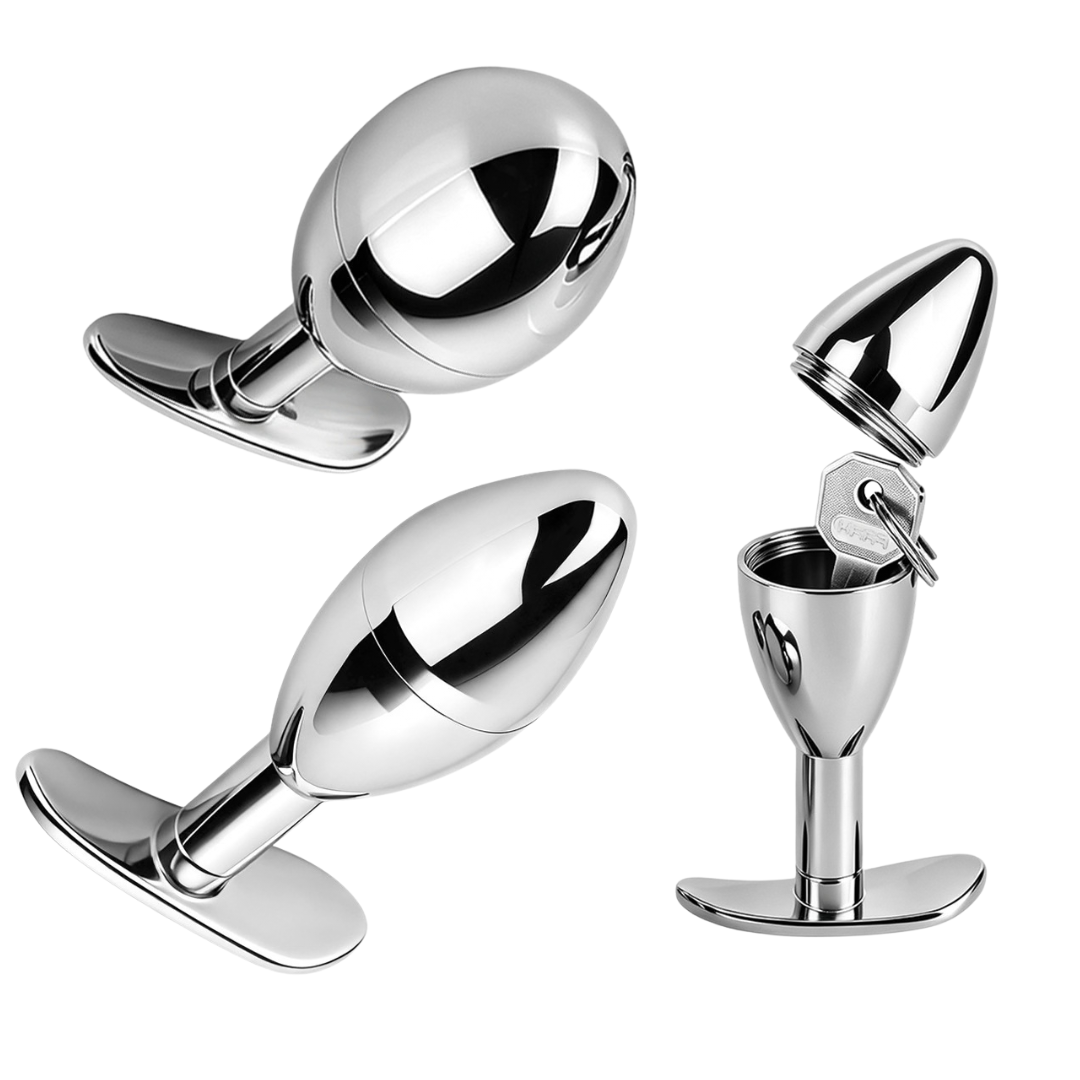 Anal Plug Keyholder with Refillable Inner Chamber